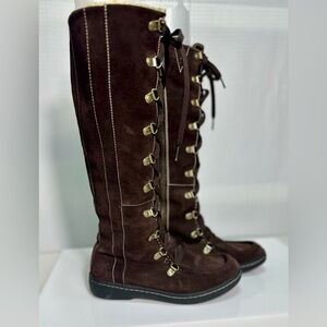 Timberland Winnicut brown suede tall winter boots, size 5.5, excellent condition